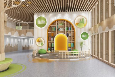 现代幼儿园3D模型下载